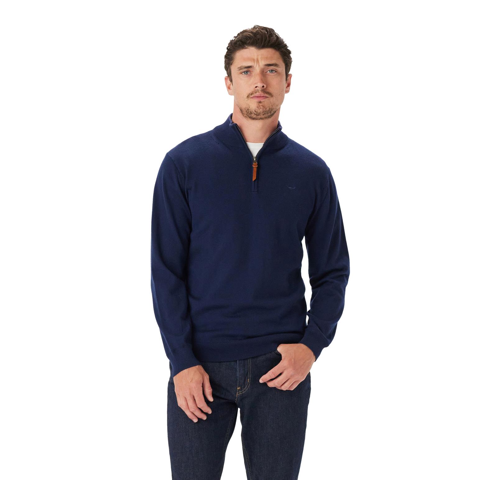 R.M. Williams Ernest 1/4 Zip Merino Knit